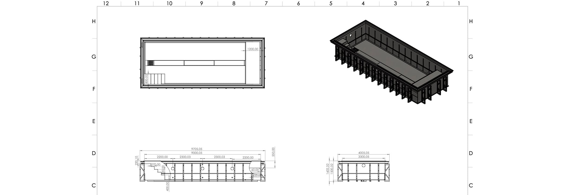 Plan piscine